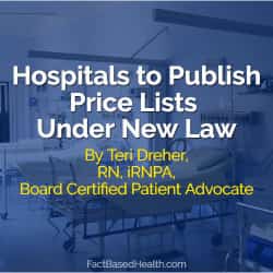 Hospitals to Publish Price Lists Under New Law
